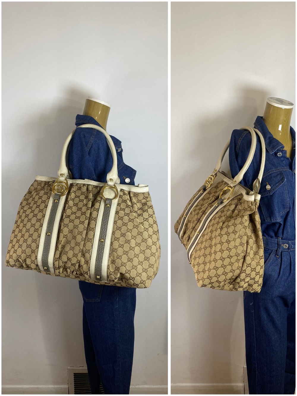 ✨️GUCCI GG Canvas Interlocking Tote Bag